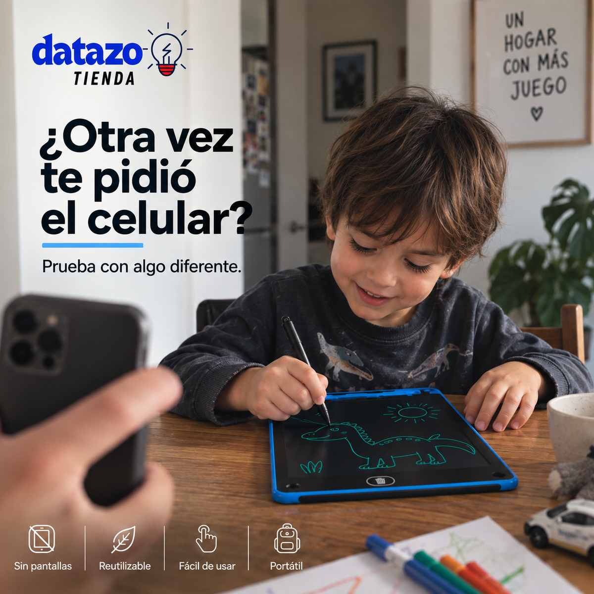 Pizarra Tablet Magica LCD 8 Pulgadas