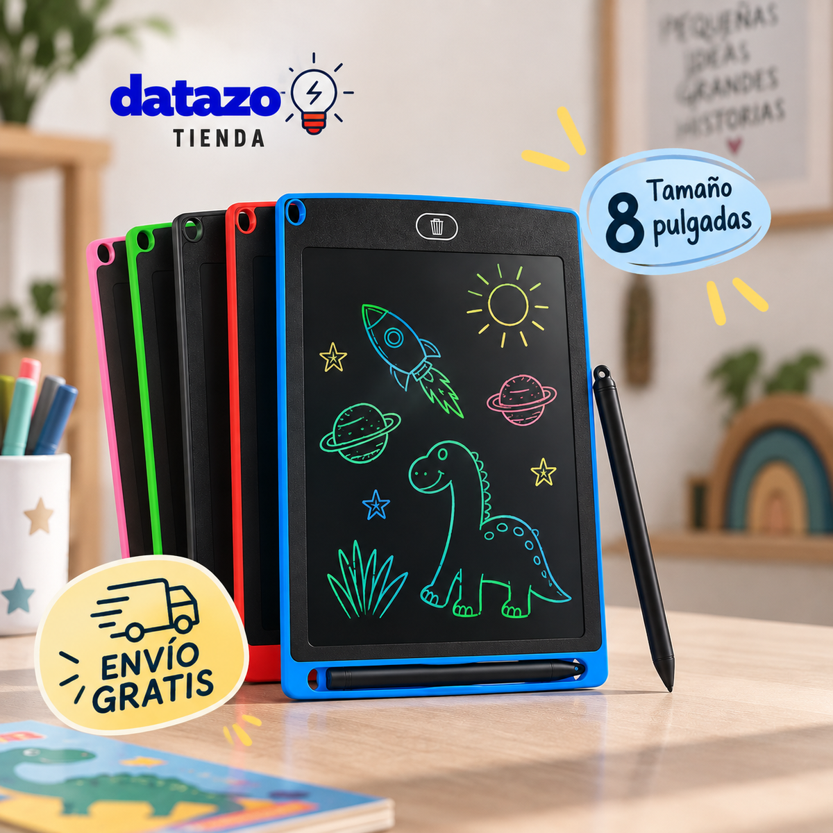 Pizarra Tablet Magica LCD 8 Pulgadas